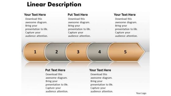 Ppt Linear Arrow 5 Stages PowerPoint Templates