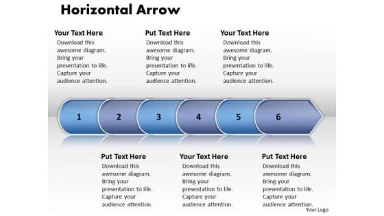 Ppt Linear Arrow 6 Stages PowerPoint Templates