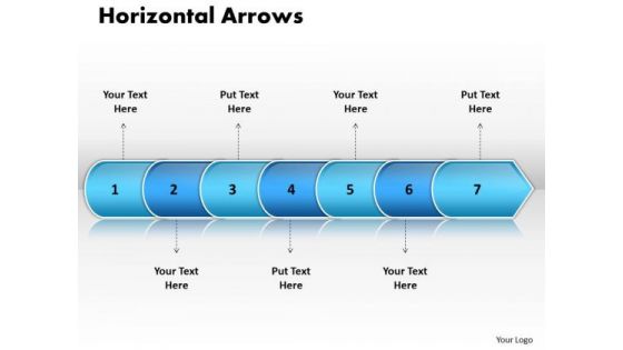 Ppt Linear Arrow 7 Power Point Stage PowerPoint Templates