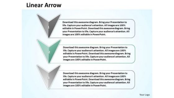 Ppt Linear Arrow And Text Link Boxes PowerPoint 2007 Templates