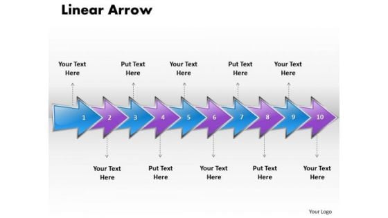 Ppt Linear Arrow Business 10 Stages PowerPoint Templates