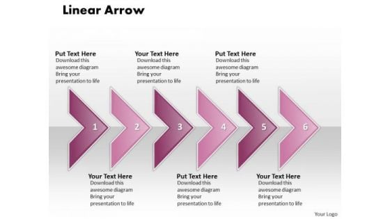 Ppt Linear Arrow Business 6 Power Point Stage PowerPoint Templates