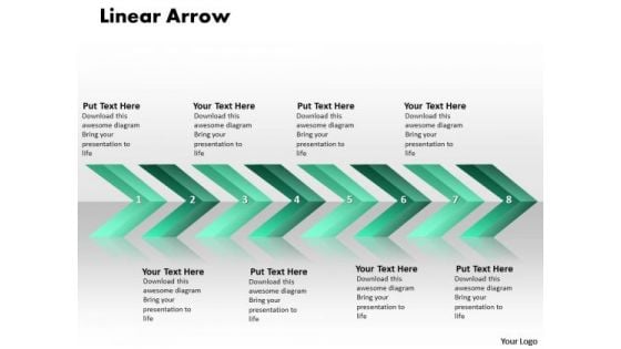 Ppt Linear Arrows Business 8 Phase Diagram PowerPoint Templates