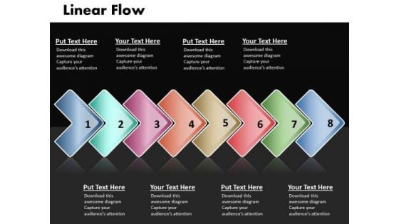 Ppt Linear Demo Create Flow Chart PowerPoint 8 State Diagram Templates