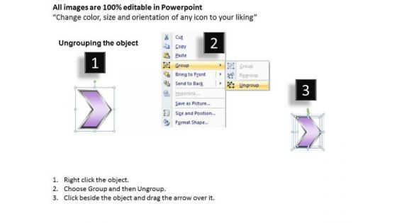 Ppt Linear Demonstration Of 3d Arrows PowerPoint Process Templates