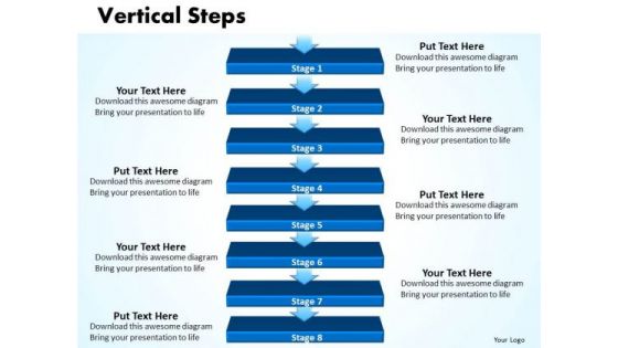 Ppt Linear Flow 8 Power Point Stage PowerPoint Templates