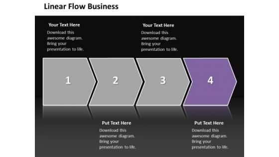 Ppt Linear Flow Business PowerPoint Presentation Process Management Diagram Templates