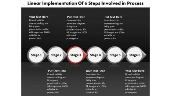 Ppt Linear Flow Illustration Steps Of Process PowerPoint Templates