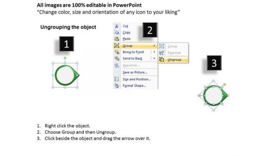 Ppt Linear Flow Of 6 Create PowerPoint Macro Involved Process Templates