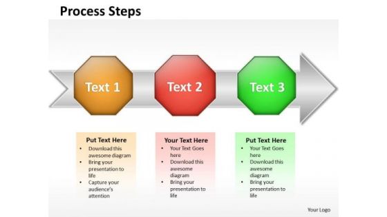 Ppt Linear Flow Of Steps Working With Slide Numbers PowerPoint Templates