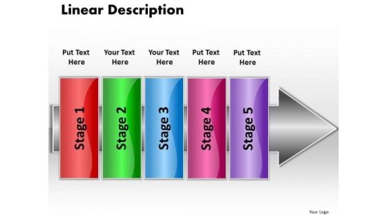 Ppt Linear Flow PowerPoint Theme 5 State Diagram Templates