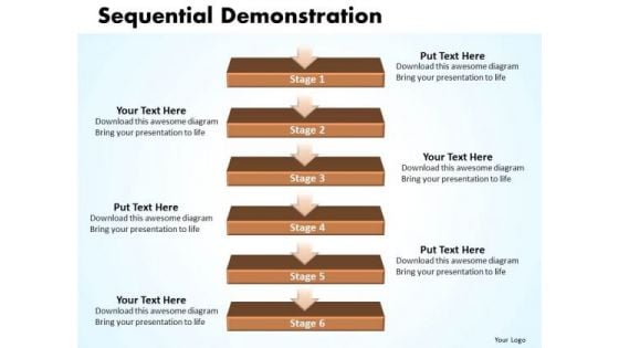 Ppt Linear Flow PowerPoint Theme 6 Stages1 Templates