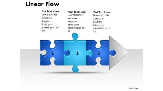 Ppt Linear Flow Process Charts 3 Power Point Stage Style1 PowerPoint Templates