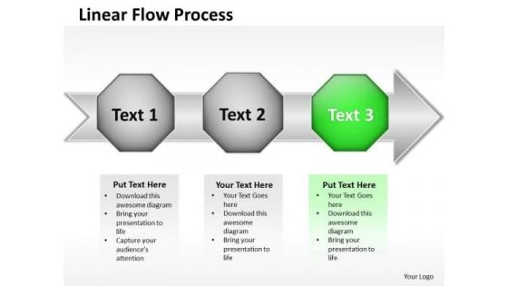 Ppt Linear Flow Process Scientific Method Steps PowerPoint Templates