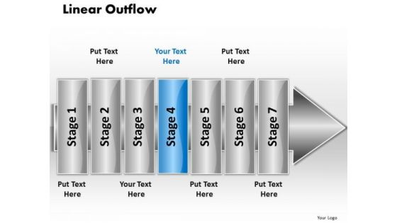 Ppt Linear Outflow 7 Power Point Stage PowerPoint Templates