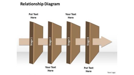 Ppt Linear Process Business PowerPoint Theme Relationship Diagram Templates