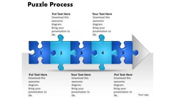 Ppt Linear Process Flow PowerPoint Template 5 Stages Style1 Templates