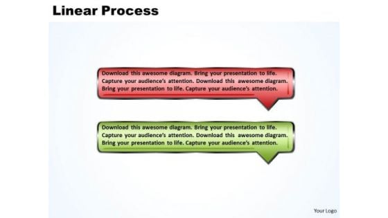 Ppt Linear Process Using 2 Bubble Curved Arrows PowerPoint 2010 Templates