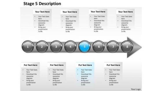 Ppt Linear Representation Of Banking Process Using 8 Power Point Stage 5 PowerPoint Templates