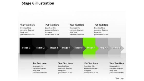 Ppt Linear Way To Avoid Production Losses Eight Steps Stage 6 PowerPoint Templates