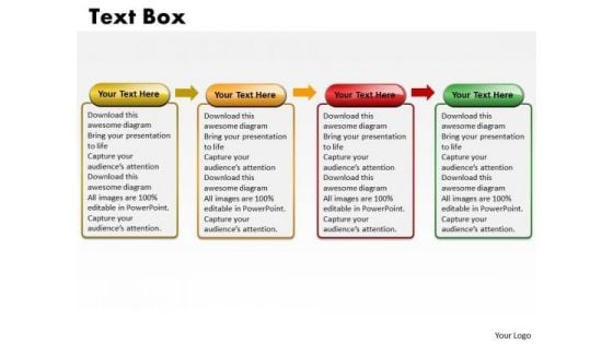 Ppt Liner Flow 4 State PowerPoint Presentation Diagram Templates