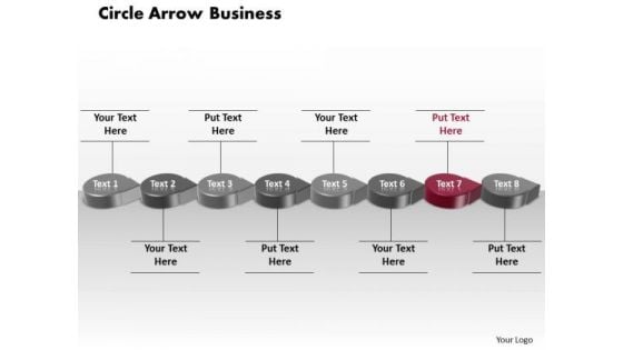 Ppt Mehroon Circular Arrow Business Transactions Diagram PowerPoint Templates