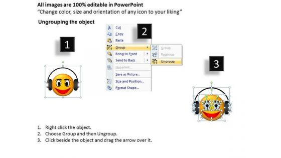 Ppt Music Smiley Emoticon With Guitar Operations Management PowerPoint Templates