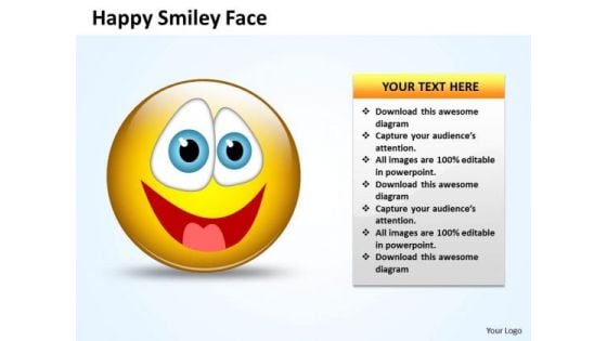 Ppt Naughty Emoticon Showing His Tongue Business Management PowerPoint Templates