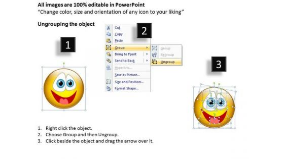 Ppt Naughty Emoticon Showing His Tongue Business Management PowerPoint Templates