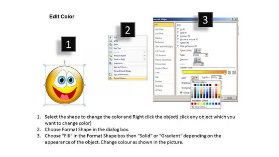 Ppt Naughty Emoticon Showing His Tongue Business Management PowerPoint Templates