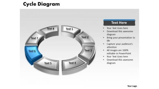 Ppt Navy Blue Animated Text Cycle Diagram PowerPoint Slide Templates