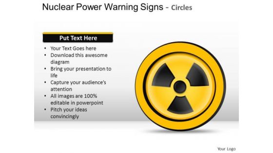 Ppt Nuclear Power Warning Signs Circles PowerPoint Slides And Ppt Diagram Templates