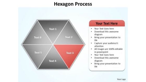 Ppt Orange Factor Regular Hexagon Diagram Editable PowerPoint Templates