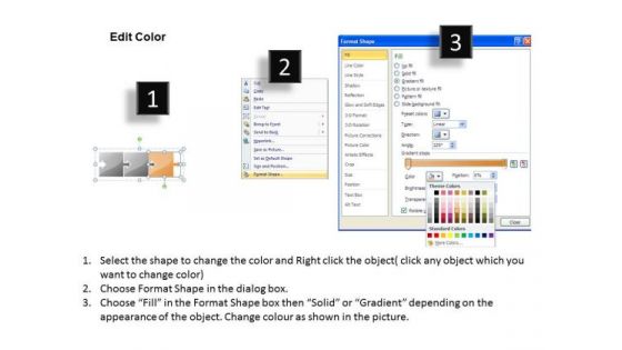 Ppt Orange Stage Multicolor Puzzle Nursing Process PowerPoint Presentation Templates