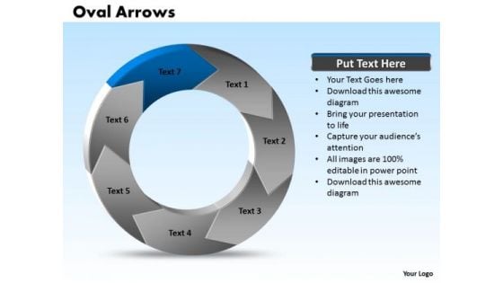 Ppt Oval Arrows Download PowerPoint Layouts 7 Points Templates