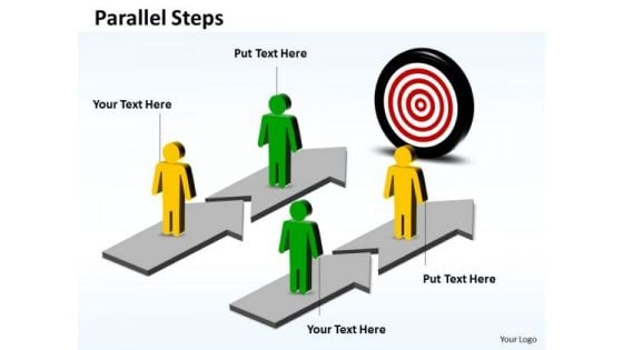 Ppt Parallel Create PowerPoint Macro Plan Towards Goal Business Templates