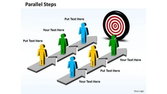 Ppt Parallel Steps Plan To Achieve Goal Business Management PowerPoint Business Templates