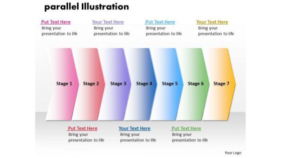 Ppt Parellel Illustration Of 7 PowerPoint Slide Numbers Templates