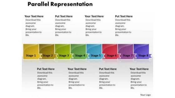 Ppt Parellel Representation Of 8 Issues PowerPoint Templates