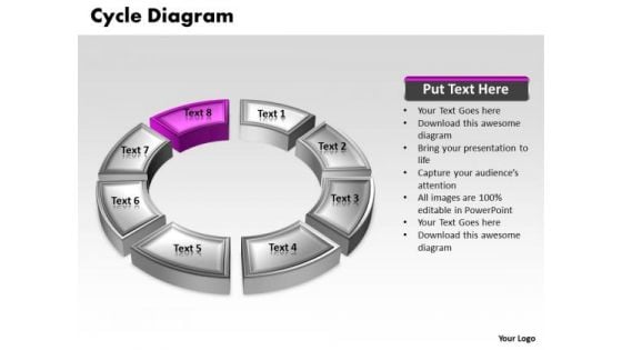 Ppt Pink Animated Text Cycle Cause And Effect Diagram PowerPoint Template Templates