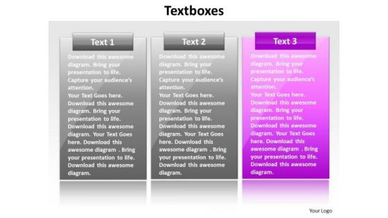 Ppt Pink Layouts PowerPoint 2003 Free Download Text Box Representation Templates