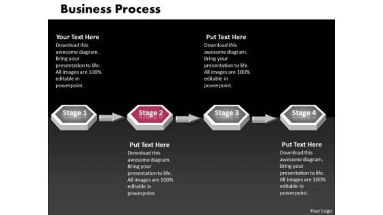 Ppt Pink Stage 3d Sequential Linear Forging Process PowerPoint Slides Templates