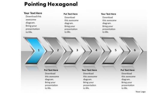 Ppt Pointer Linear Arrow Process 6 Stages PowerPoint Templates