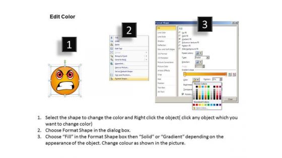 Ppt PowerPoint Design Download Of An Emoticon Showing Angry Face Templates