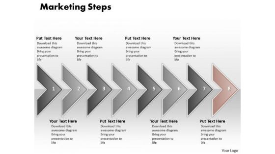 Ppt PowerPoint Slide Numbers Of Marketing Process Using 8 State Diagram Templates