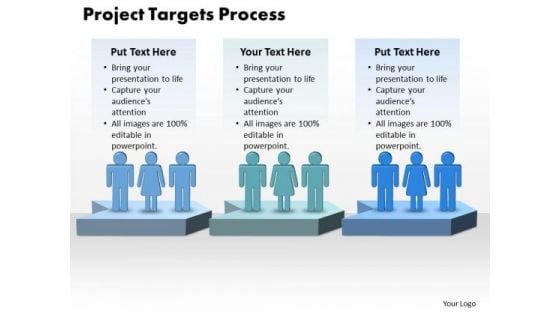 Ppt Project Targets Definition Process 3 Stages PowerPoint Templates