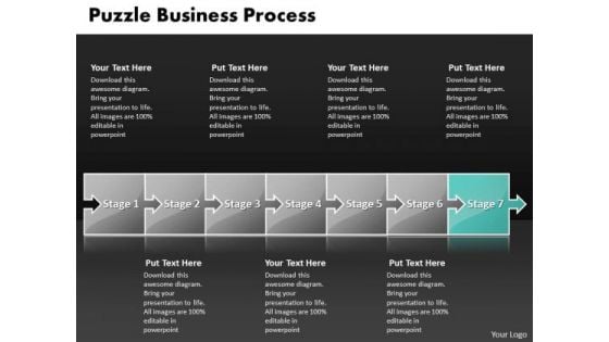 Ppt Puzzle Free Concept Design PowerPoint Template Process Outflow Diagarm Templates