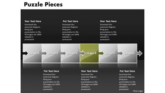 Ppt Puzzle Pieces Flow Of A Communication Process PowerPoint Presentation Templates