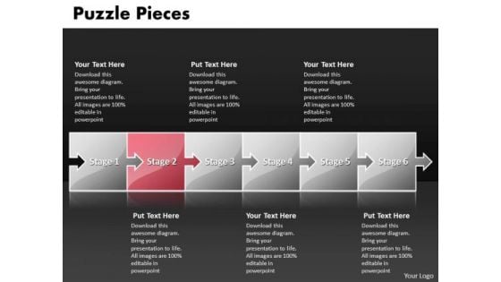 Ppt Puzzle Pieces Steps Of A Forging Process PowerPoint Slides Templates