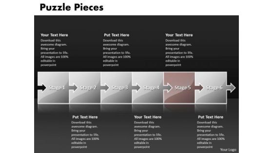 Ppt Puzzle Pieces Steps Of Business PowerPoint Presentations Process Templates